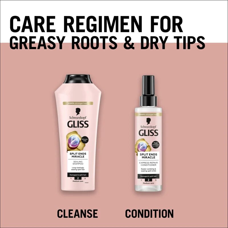 Schwarzkopf Gliss Split Ends Miracle bezoplachový kondicionér na roztřepené konečky vlasů 200 ml