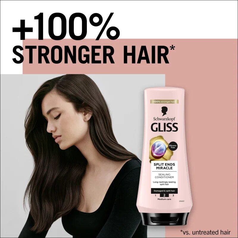 Schwarzkopf Gliss Split Ends Miracle regenerační kondicionér na roztřepené konečky vlasů 200 ml