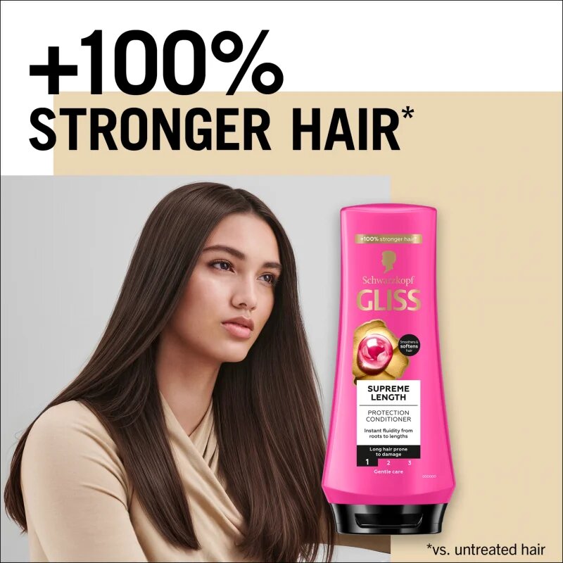 Schwarzkopf Gliss Supreme Length ochranný kondicionér pro dlouhé vlasy 200 ml