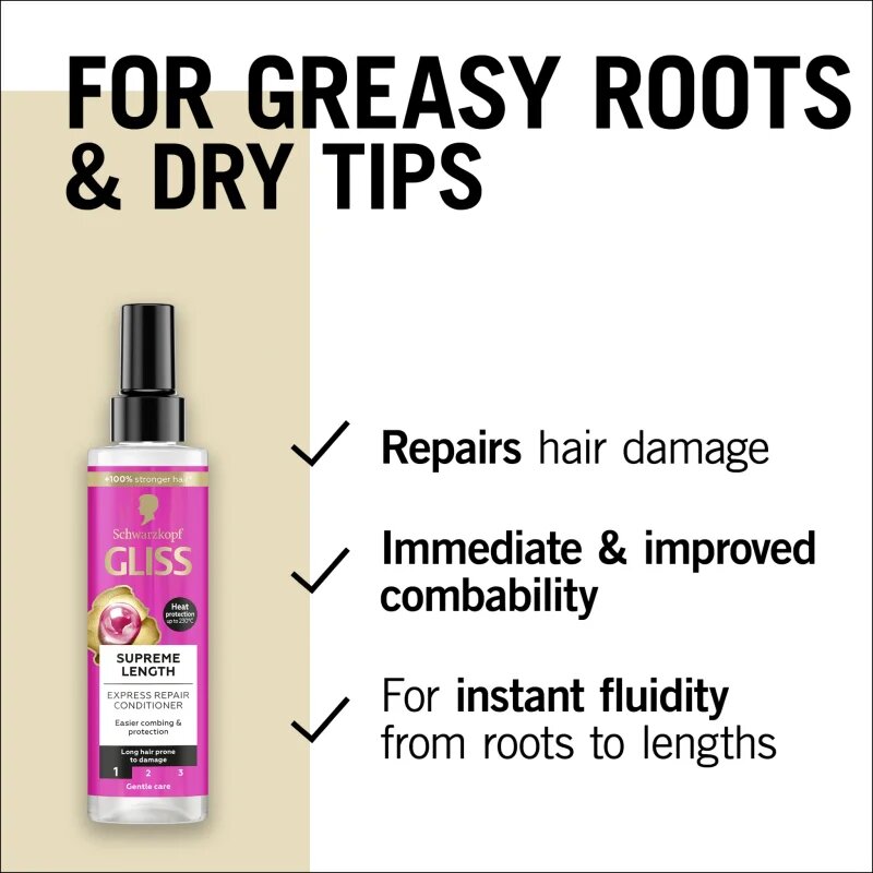 Schwarzkopf Gliss Supreme Length regenerační balzám pro dlouhé vlasy 200 ml