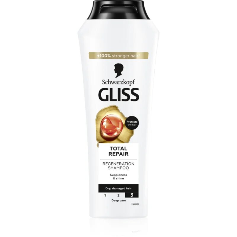 Schwarzkopf Gliss Total Repair intenzivně regenerační šampon 250 ml