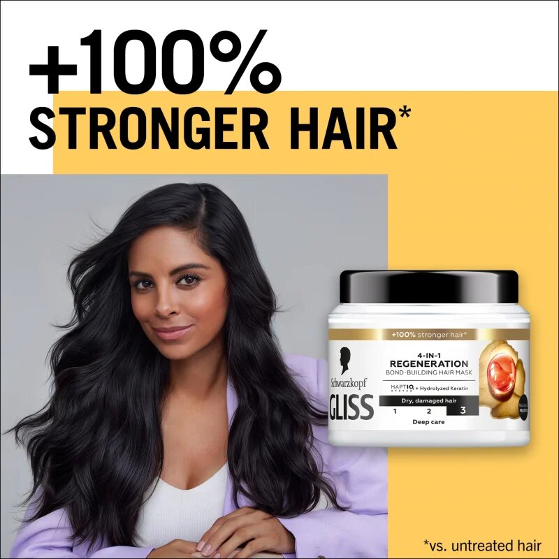 Schwarzkopf Gliss Total Repair regenerační maska pro suché a poškozené vlasy 400 ml