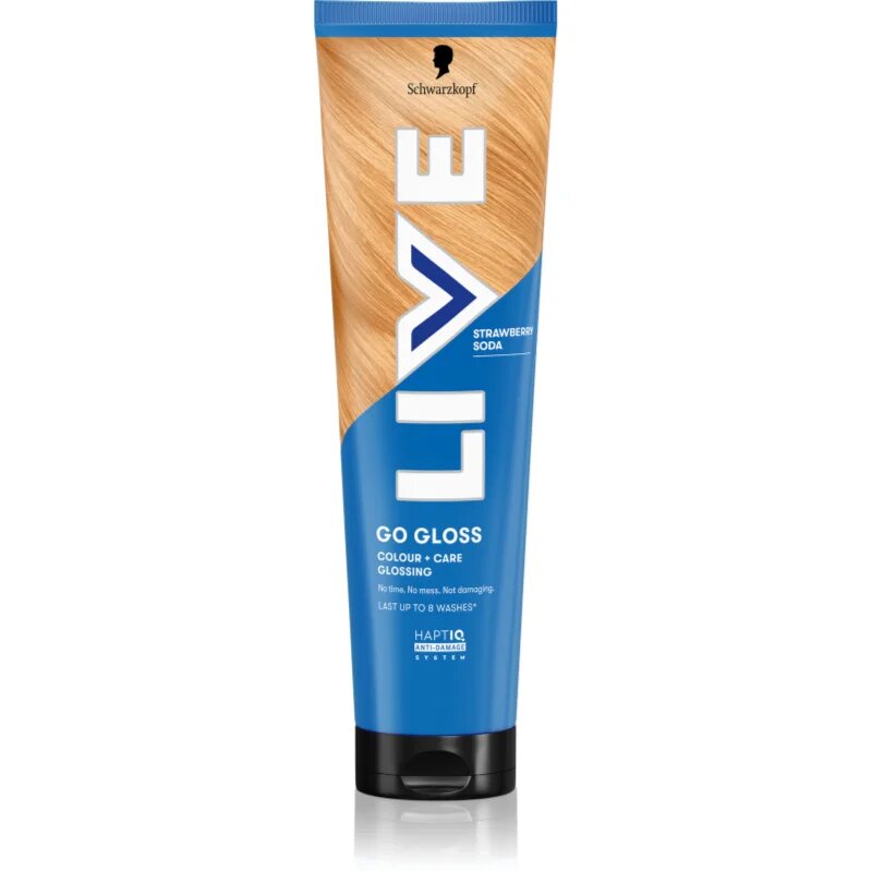 Schwarzkopf LIVE Colour + Care vyživující tónovací maska na vlasy odstín Strawberry Soda 150 ml