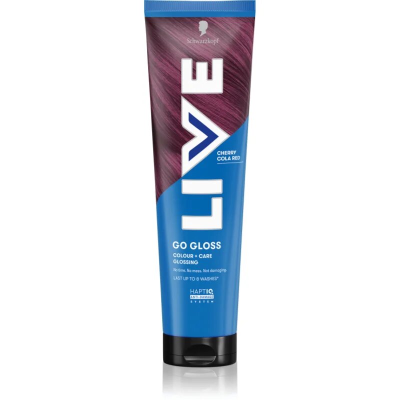 Schwarzkopf LIVE Go Gloss vyživující tónovací maska na vlasy odstín Cherry Cola Red 150 ml