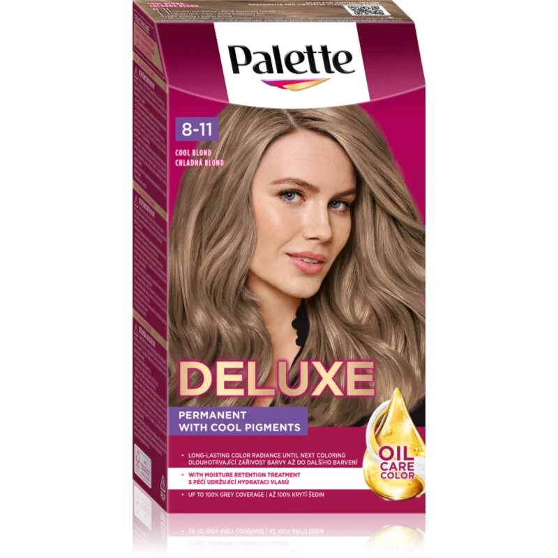 Schwarzkopf Palette Deluxe permanentní barva na vlasy odstín 8-11 Chladná Blond 1 ks