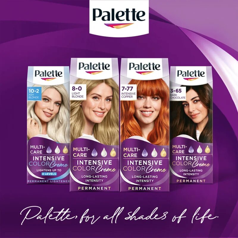 Schwarzkopf Palette Intensive Color Creme permanentní barva na vlasy odstín 7-0 N6 Medium Blonde 1 ks