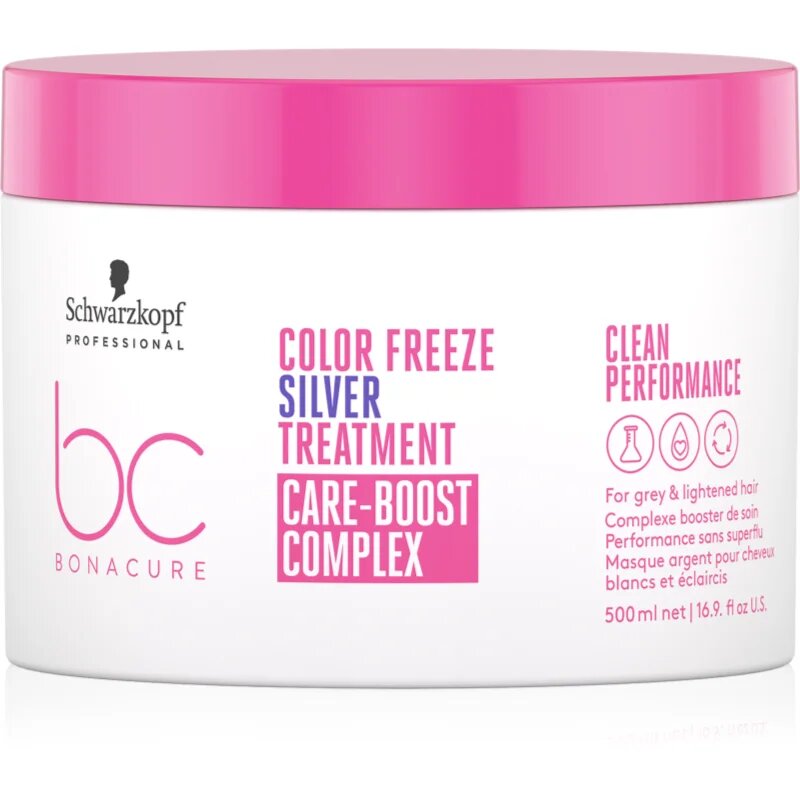 Schwarzkopf Professional BC Bonacure Color Freeze Silver pečující maska pro blond a melírované vlasy 500 ml