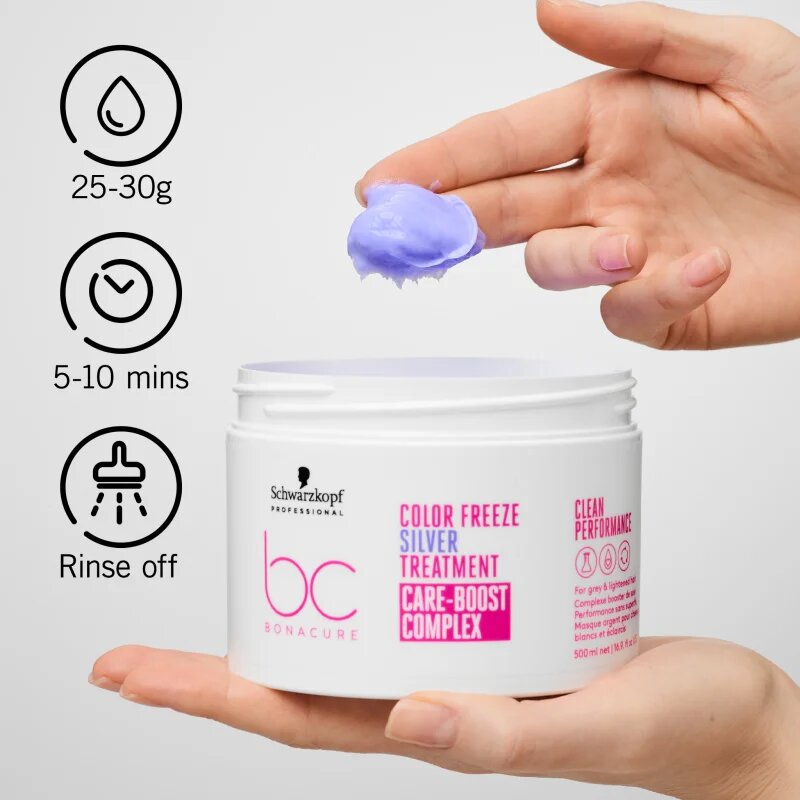 Schwarzkopf Professional BC Bonacure Color Freeze Silver pečující maska pro blond a melírované vlasy 500 ml