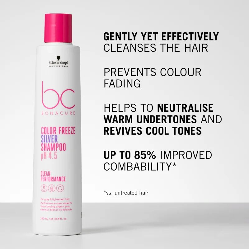 Schwarzkopf Professional BC Bonacure Color Freeze Silver stříbrný šampon pro blond a melírované vlasy 1000 ml