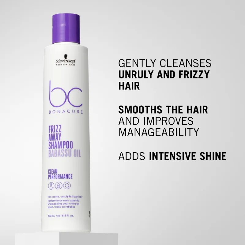 Schwarzkopf Professional BC Bonacure Frizz Away Shampoo šampon pro nepoddajné a krepatějící se vlasy 250 ml