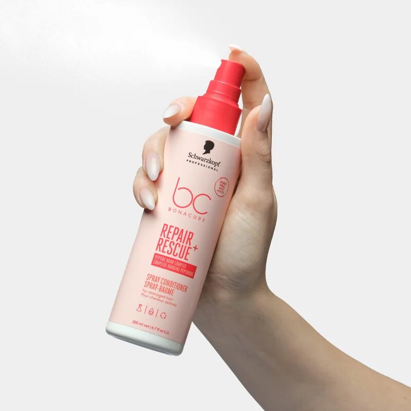 Schwarzkopf Professional BC Bonacure Repair Rescue+ bezoplachový kondicionér pro poškozené vlasy ve spreji 200 ml