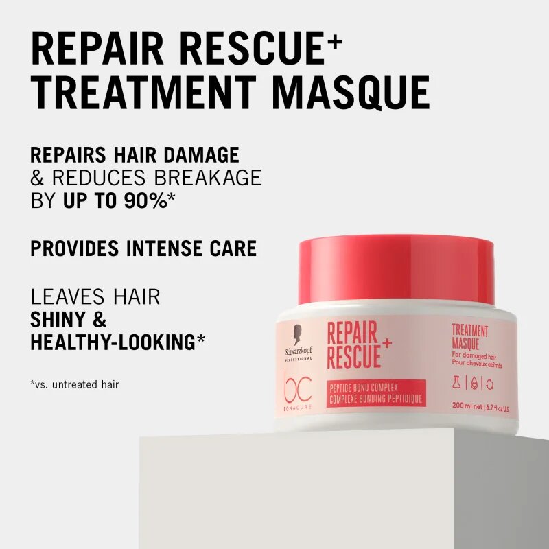 Schwarzkopf Professional BC Bonacure Repair Rescue+ intenzivně vyživující maska pro poškozené vlasy 200 ml