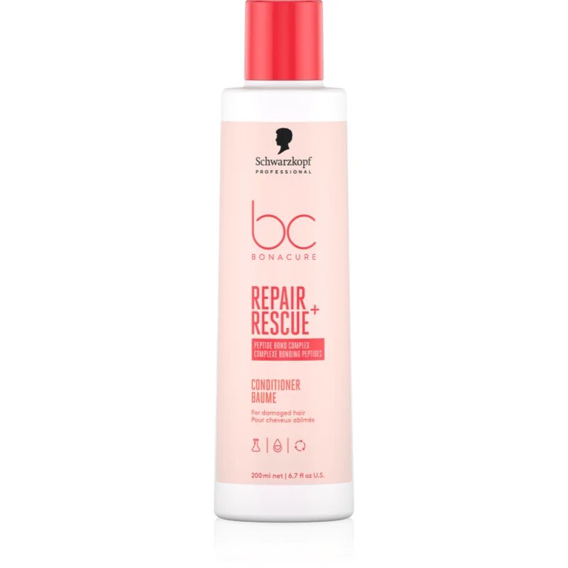 Schwarzkopf Professional BC Bonacure Repair Rescue+ intenzivní kondicionér pro poškozené vlasy 200 ml