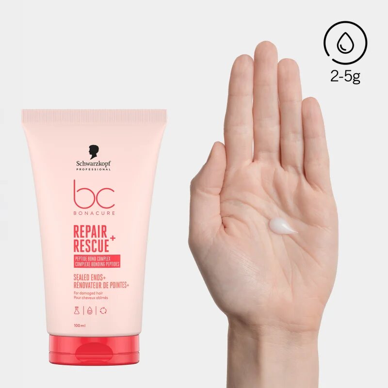 Schwarzkopf Professional BC Bonacure Repair Rescue+ krémové sérum pro velmi poškozené vlasy s roztřepenými konečky 100 ml