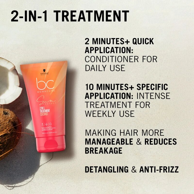 Schwarzkopf Professional BC Bonacure Sun Protect 2-IN-1 Treatment intenzivní péče na vlasy 150 ml