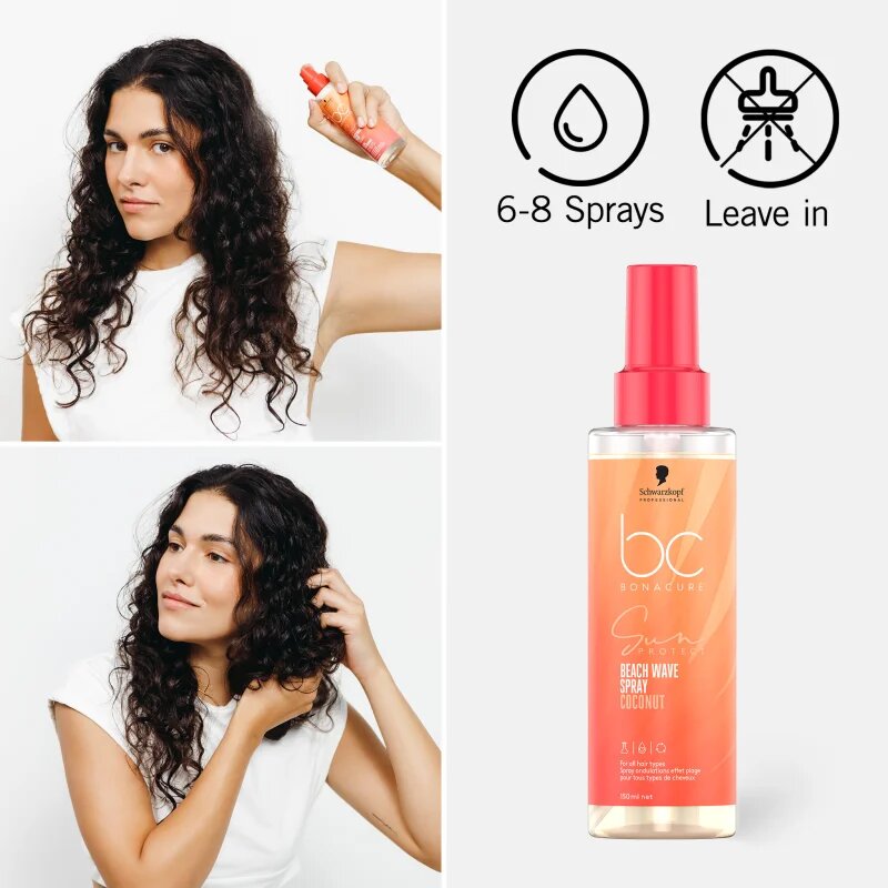 Schwarzkopf Professional BC Bonacure Sun Protect Beach Waves Spray sprej na vlasy pro plážový efekt 150 ml