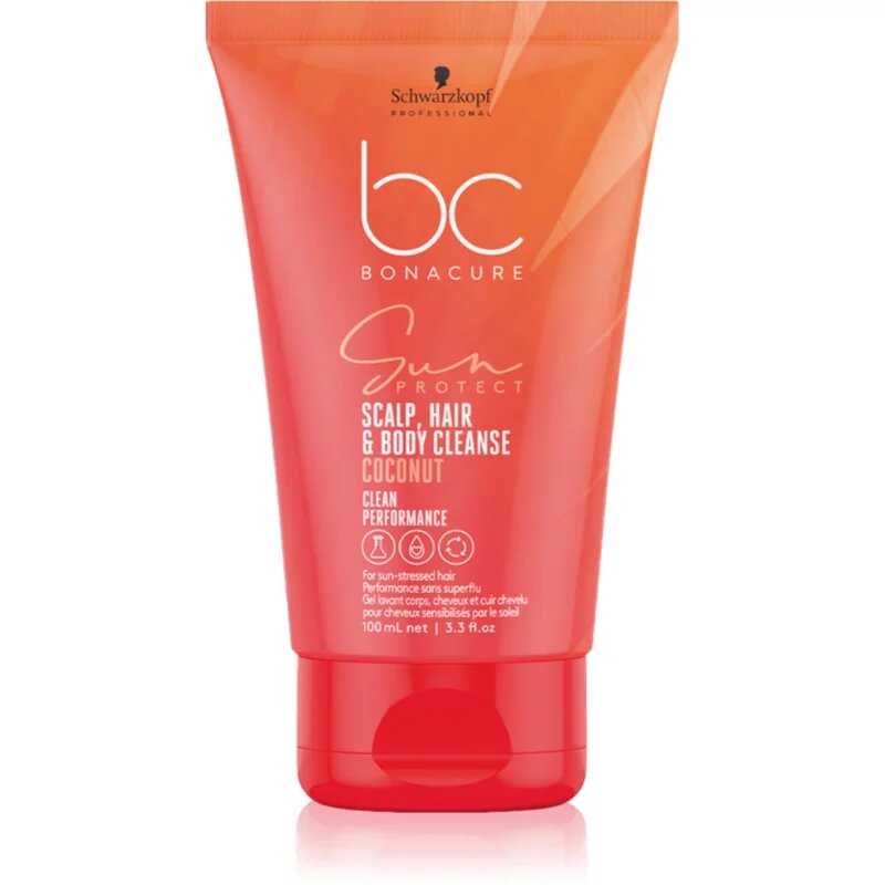 Schwarzkopf Professional BC Bonacure Sun Protect Scalp Hair & Body Cleanse šampon na vlasy i tělo 100 ml