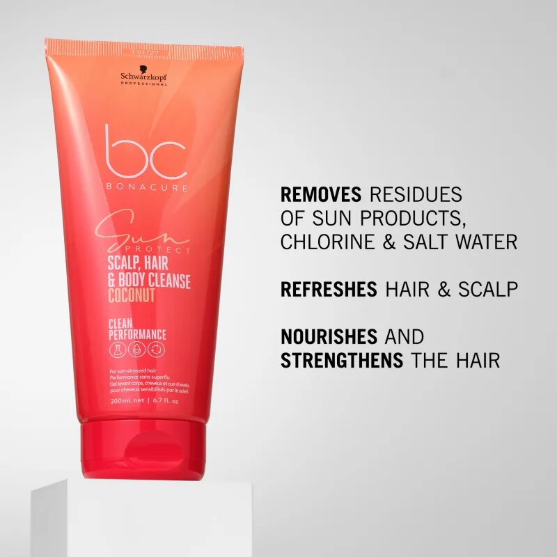Schwarzkopf Professional BC Bonacure Sun Protect Scalp Hair & Body Cleanse šampon na vlasy i tělo 100 ml