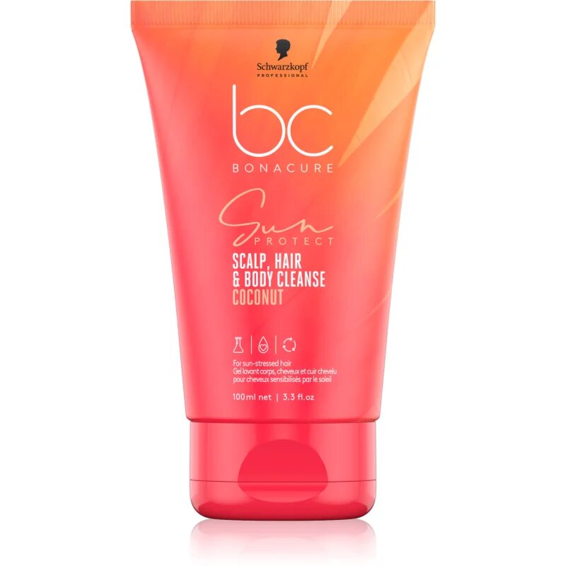 Schwarzkopf Professional BC Bonacure Sun Protect Scalp Hair & Body Cleanse sprchový gel 2 v 1 100 ml