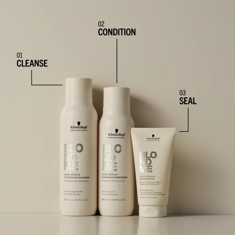 Schwarzkopf Professional Blondme Bond Repair Nourishing Shampoo intenzivně vyživující šampon pro blond vlasy 300 ml