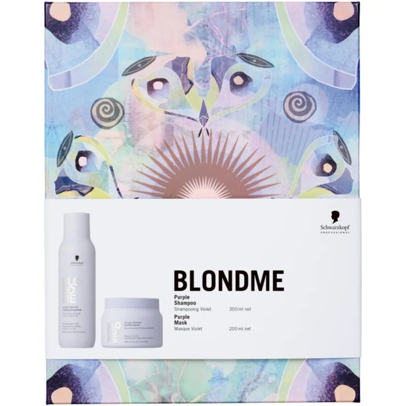 Schwarzkopf Professional Blondme Bond Repair Purple Set dárková sada pro blond vlasy