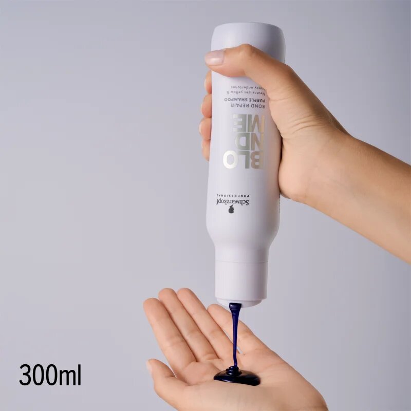 Schwarzkopf Professional Blondme Bond Repair Purple Shampoo fialový šampon pro blond vlasy 300 ml