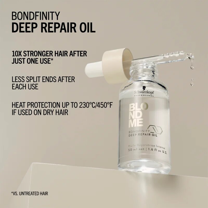 Schwarzkopf Professional Blondme Bondifity Deep Repair Oil výživný olej na vlasy 50 ml