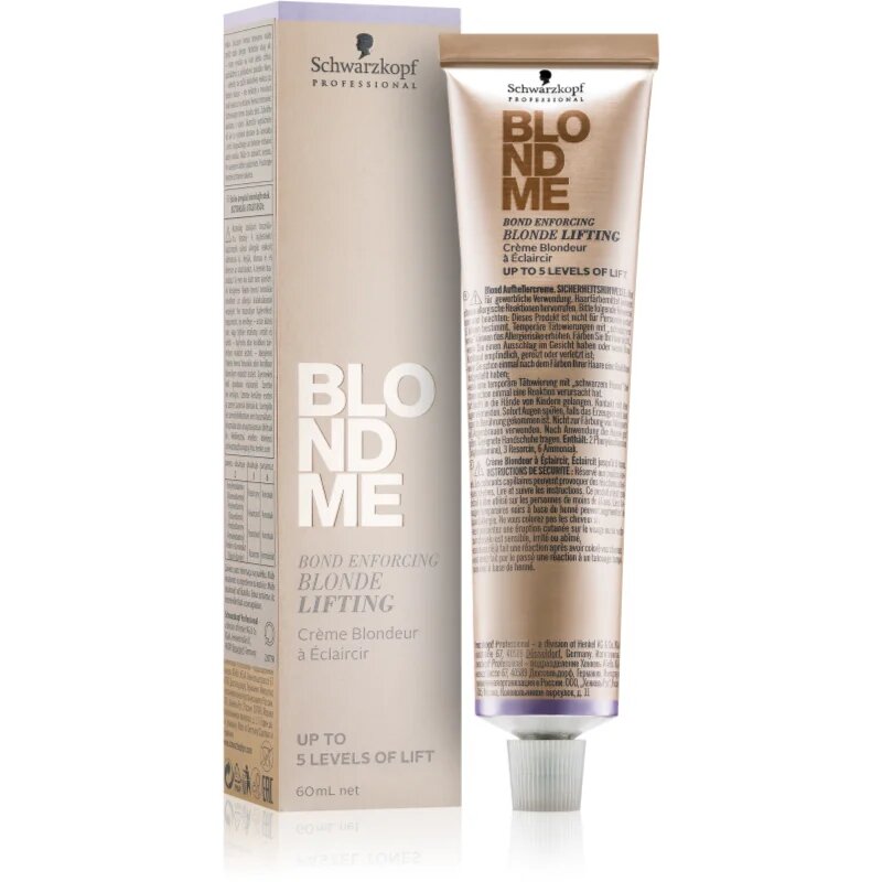 Schwarzkopf Professional Blondme Lifting zesvětlující krém pro blond vlasy odstín Steel Blue 60 ml