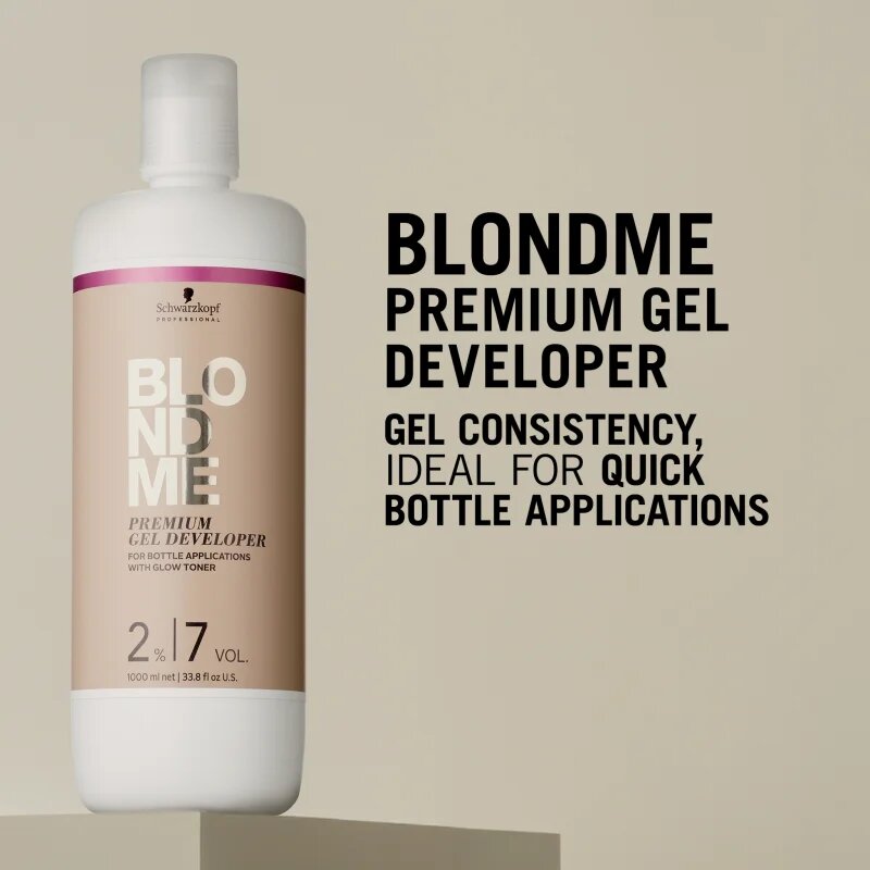 Schwarzkopf Professional Blondme Premium Gel Developer vyvíječ barvy 2% 1000 ml