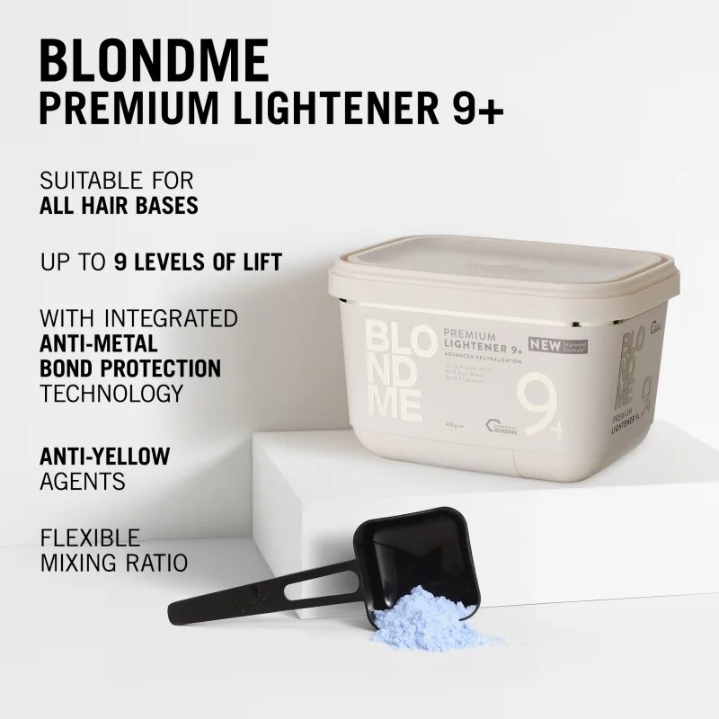 Schwarzkopf Professional Blondme Premium Lightener 9+ zesvětlující pudr pro blond vlasy 450 g