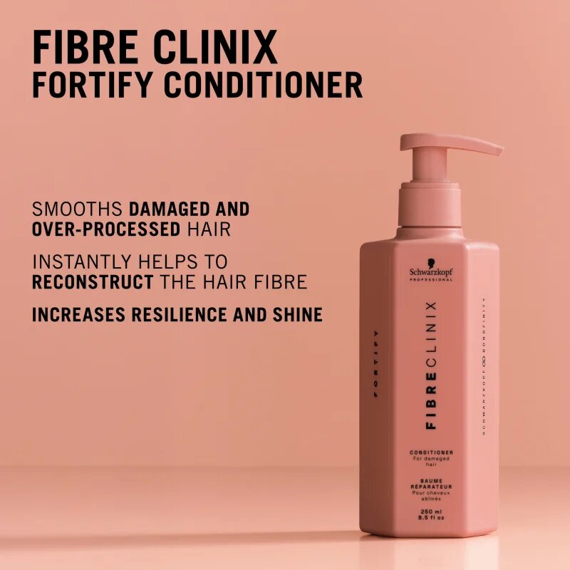 Schwarzkopf Professional Fibre Clinix Fortify Conditioner posilující kondicionér pro poškozené a křehké vlasy 250 ml