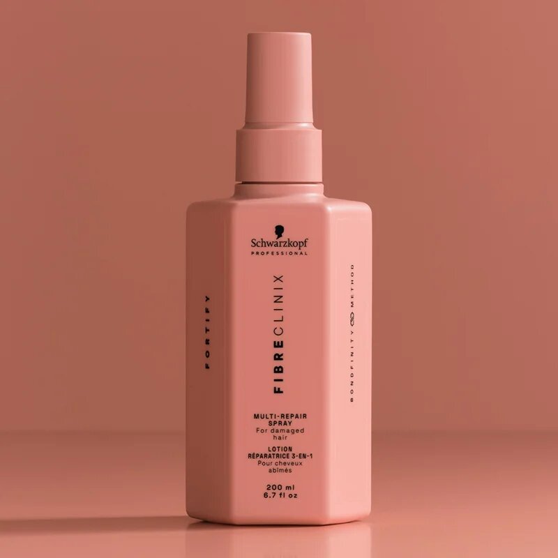 Schwarzkopf Professional Fibre Clinix Fortify Multi-Repair Spray regenerační péče pro poškozené a křehké vlasy ve spreji 200 ml
