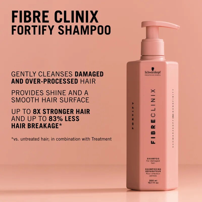 Schwarzkopf Professional Fibre Clinix Fortify Shampoo šampon pro poškozené a křehké vlasy 300 ml