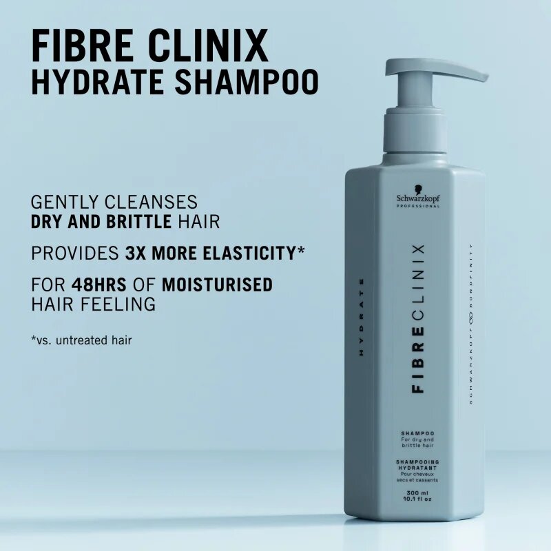 Schwarzkopf Professional Fibre Clinix Hydrate Shampoo hydratační šampon pro suché vlasy 300 ml