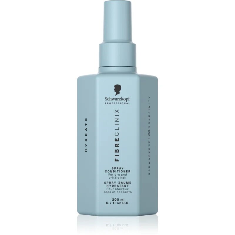 Schwarzkopf Professional Fibre Clinix Hydrate Spray Conditioner bezoplachový hydratační kondicionér ve spreji 200 ml