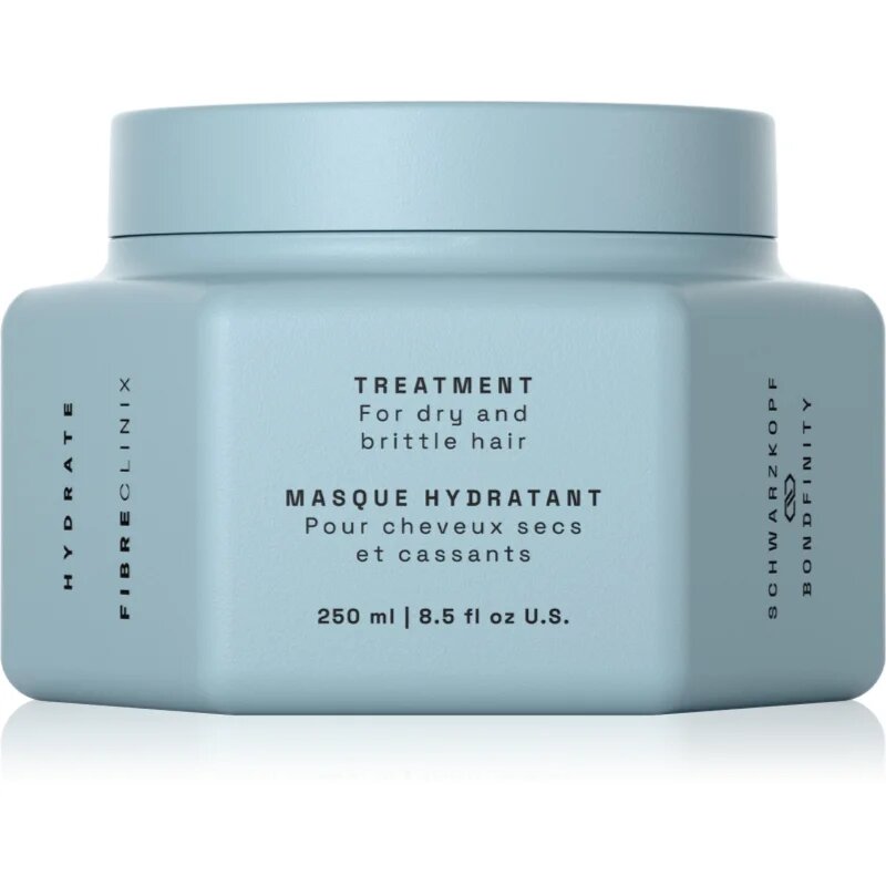 Schwarzkopf Professional Fibre Clinix Hydrate Treatment intenzivní hydratační maska pro suché a křehké vlasy 250 ml