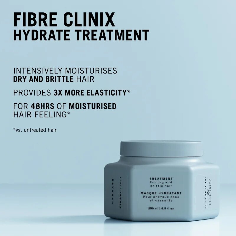 Schwarzkopf Professional Fibre Clinix Hydrate Treatment intenzivní hydratační maska pro suché a křehké vlasy 250 ml