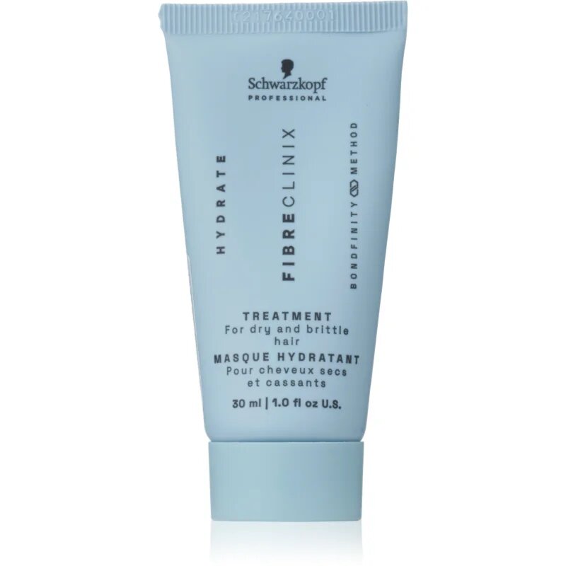 Schwarzkopf Professional Fibre Clinix Hydrate Treatment intenzivní hydratační maska pro suché a křehké vlasy 30 ml