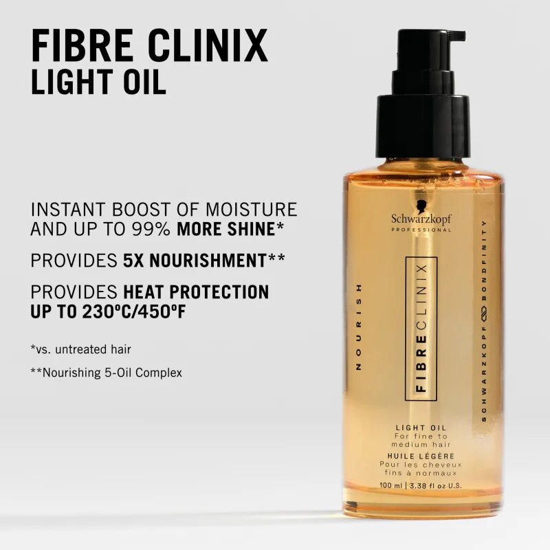 Schwarzkopf Professional Fibre Clinix Light Oil lehký olej s vyživujícím účinkem 100 ml