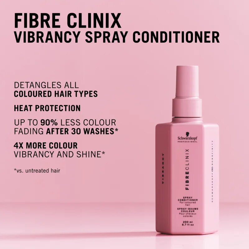 Schwarzkopf Professional Fibre Clinix Vibrancy Spray Conditioner kondicionér ve spreji pro barvené vlasy 200 ml