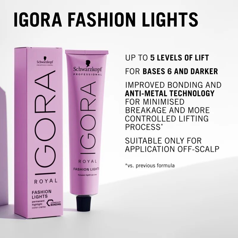 Schwarzkopf Professional IGORA Royal Fashion Lights zesvětlující krém na vlasy odstín L-00 60 ml