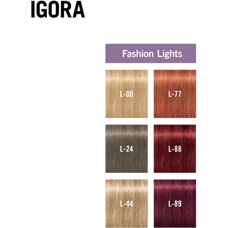 Schwarzkopf Professional IGORA Royal Fashion Lights zesvětlující krém na vlasy odstín L-89 60 ml