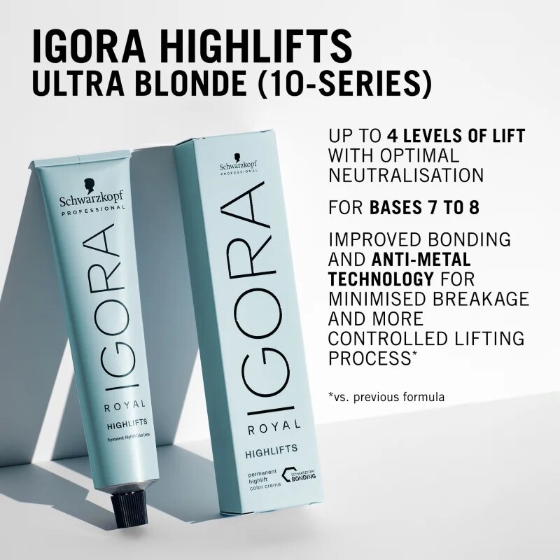 Schwarzkopf Professional IGORA Royal Highlifts barvicí krém pro studené odstíny blond odstín 10-4 60 ml