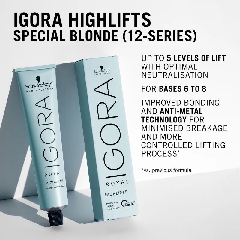Schwarzkopf Professional IGORA Royal Highlifts barvicí krém pro studené odstíny blond odstín 12-21 60 ml