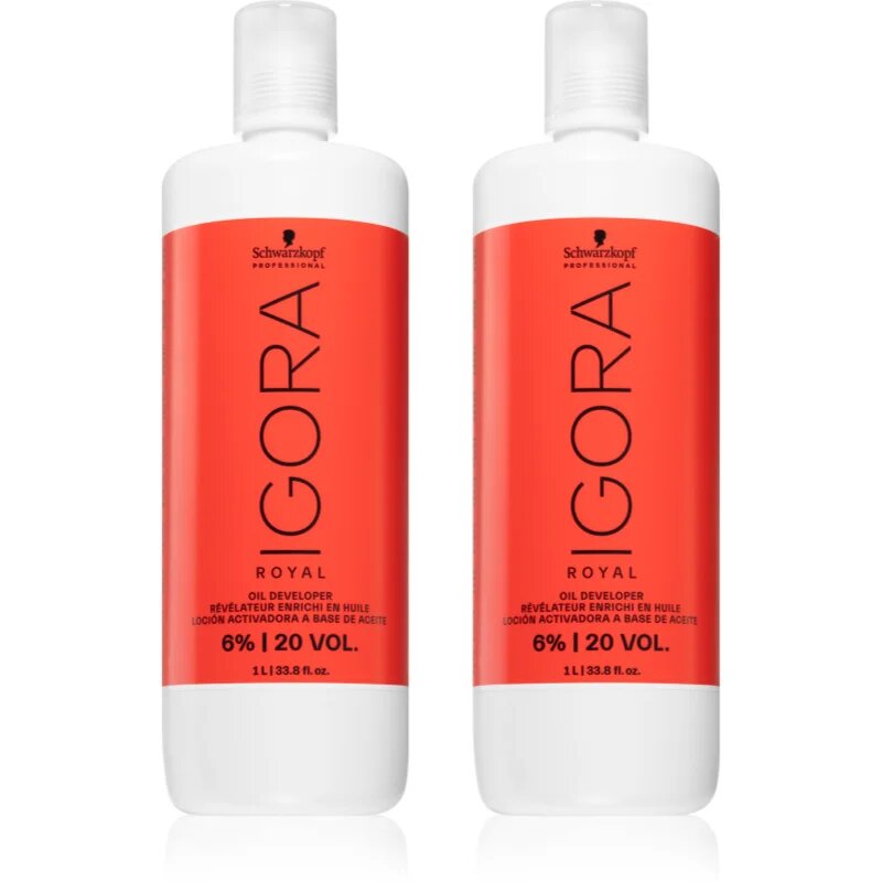 Schwarzkopf Professional IGORA Royal Oil Developer sada při barvení vlasů