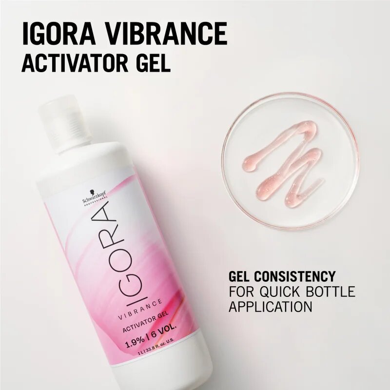 Schwarzkopf Professional IGORA Vibrance aktivační emulze s gelovou texturou 19% / 6 Vol. 1000 ml