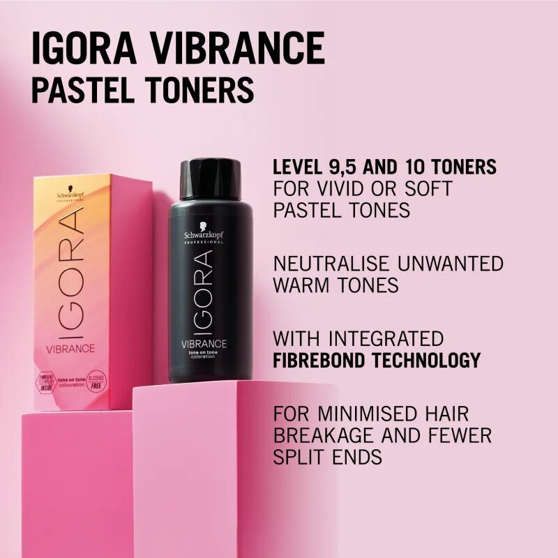 Schwarzkopf Professional IGORA Vibrance demipermanentní barva na vlasy odstín 95-98 Violet Red Toner 60 ml