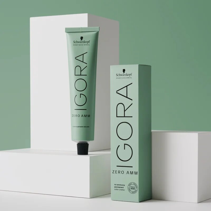 Schwarzkopf Professional IGORA ZERO AMM permanentní barva na vlasy bez amoniaku odstín 7-55 60 ml
