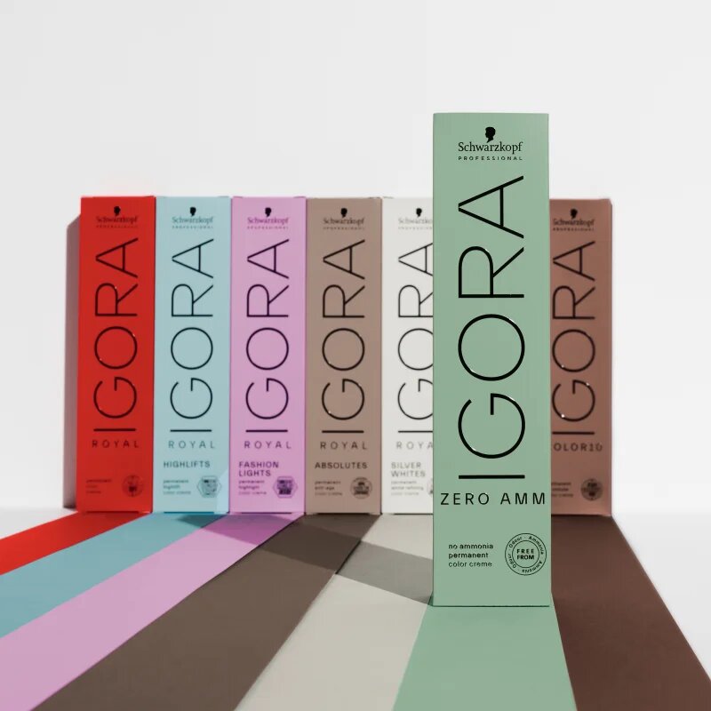 Schwarzkopf Professional IGORA ZERO AMM permanentní barva na vlasy bez amoniaku odstín 7-55 60 ml