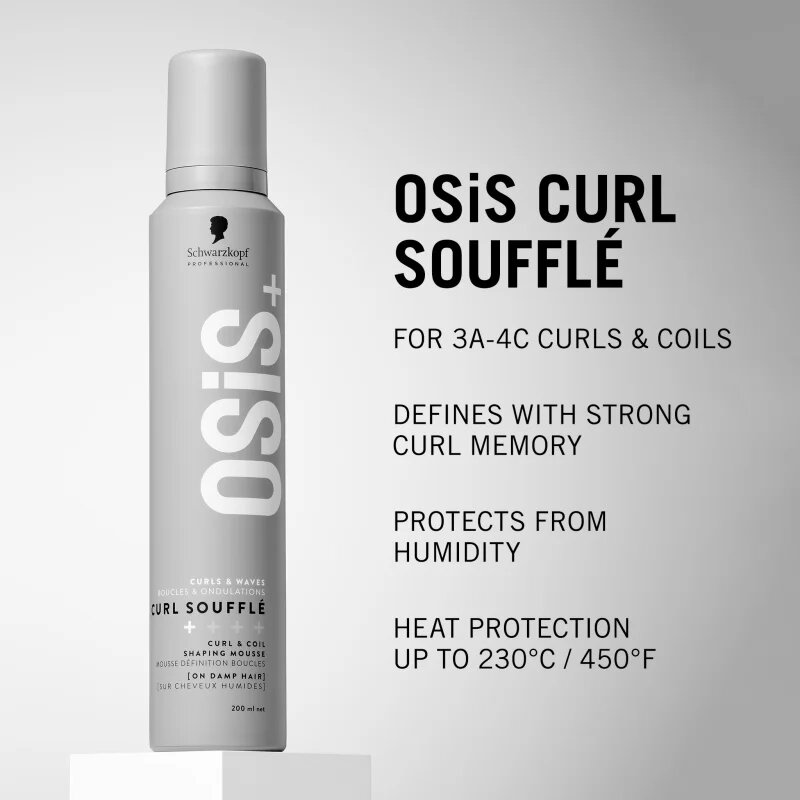 Schwarzkopf Professional Osis+ Curl Soufflé tvarující pěna pro vlnité a kudrnaté vlasy 200 ml